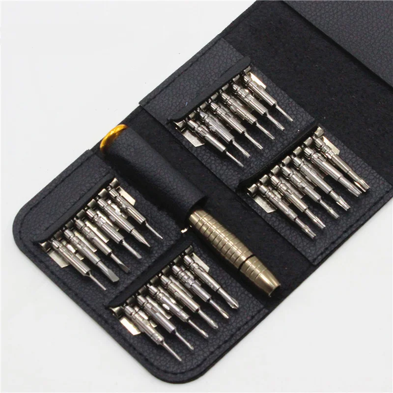 Destornillador de precisión torx 25 en 1, juego de herramientas manuales de precisión para teléfonos móviles, brocas para destornillador,