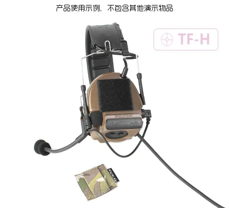 Tactical Accessories Equipment Helmet Headset Walkie Talkie Power Line Cable Hook Loop Sticker Elastic Storage Organizer Holder