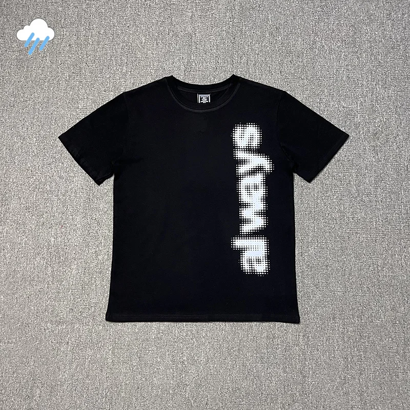 

Simple Classic Letters Logo Print Black ADWYSD Short Sleeve T-Shirt Men Women High Quality Cotton Casual Fashion T Shirt Tee