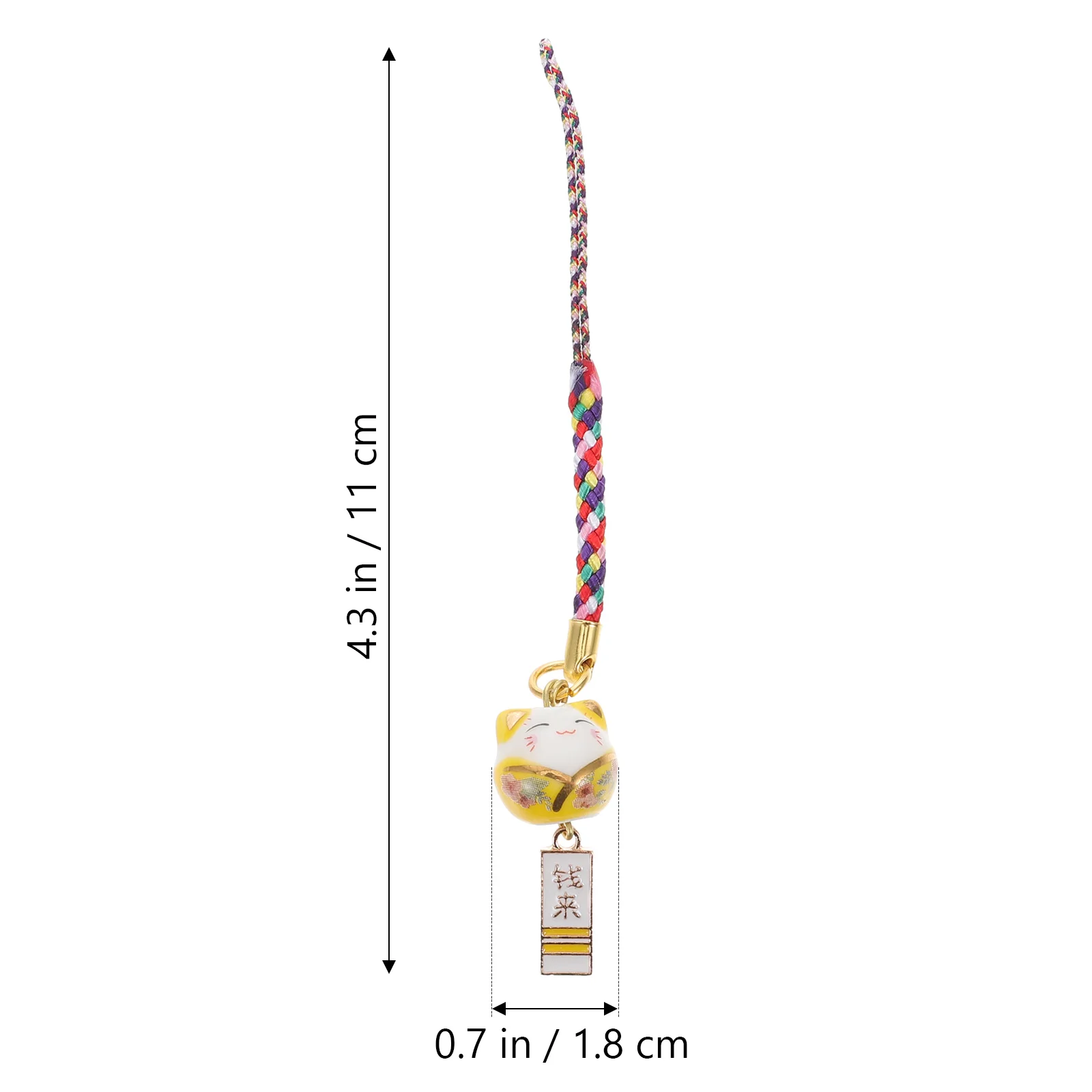 5 Pcs Ceramic Charm Pendant Accessories Cute Smiling Handmade Smooth Keychains Phone Case Backpack nament