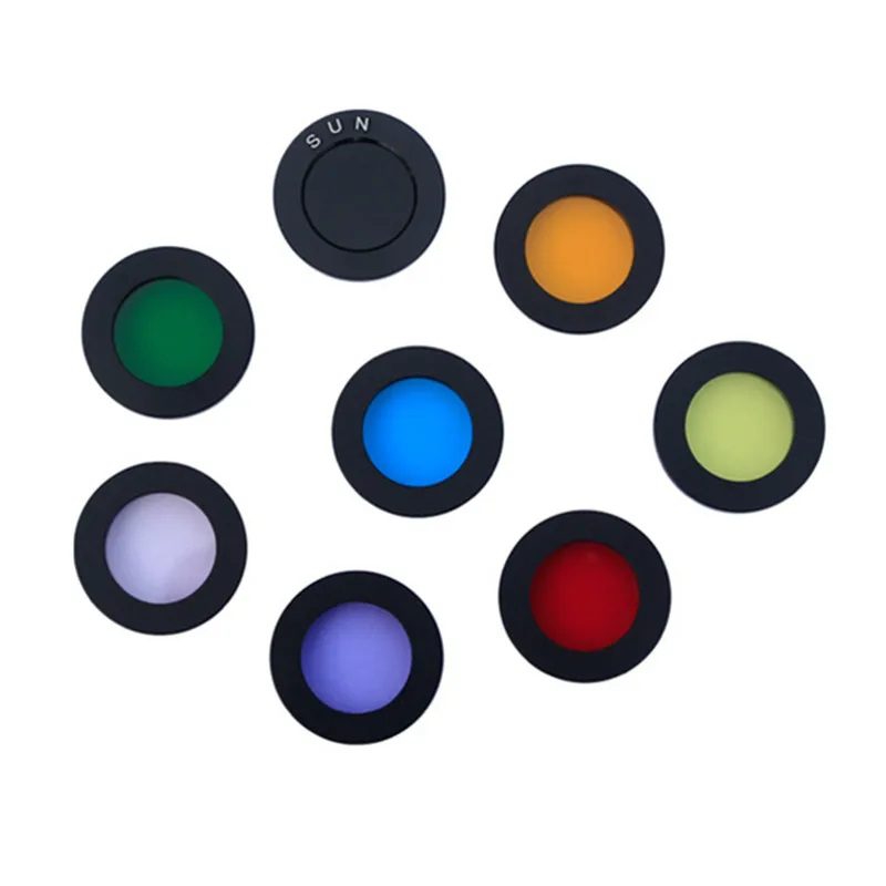 Agnicy 1.25 Inches M28 Microscope Filter Moon Filter Eyepiece of Astronomical Telescope Accessory 8 Colors for Choose