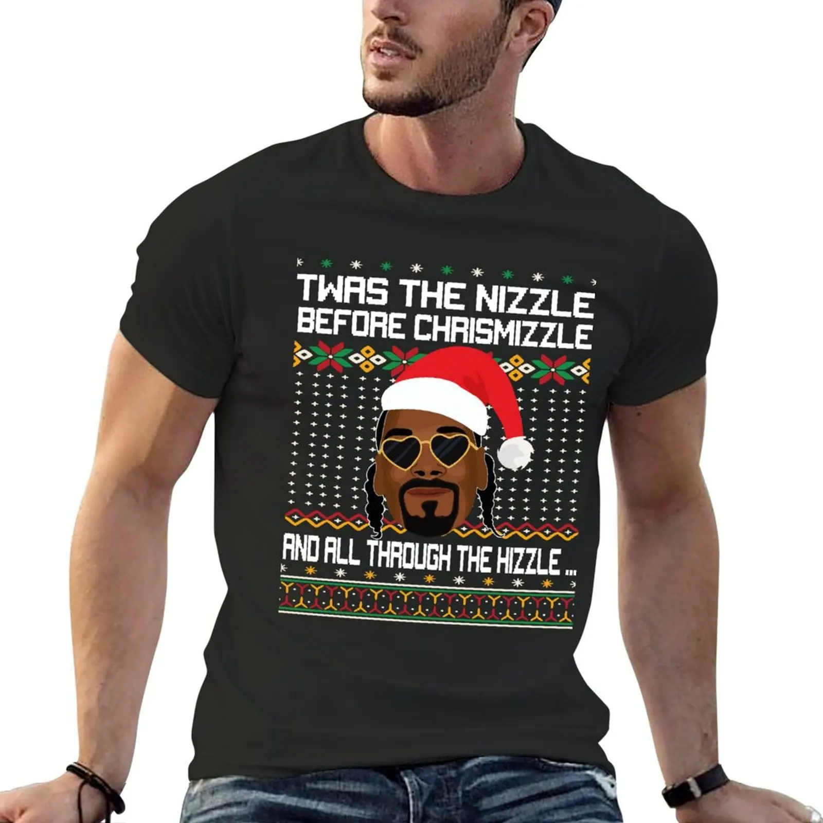 Snoop Dog Fo Shizzle Dizzle | Snoop Dog Ugly Christmas Sweater | Funny Ugly Christmas Sweater | Holiday Gift T-Shirt