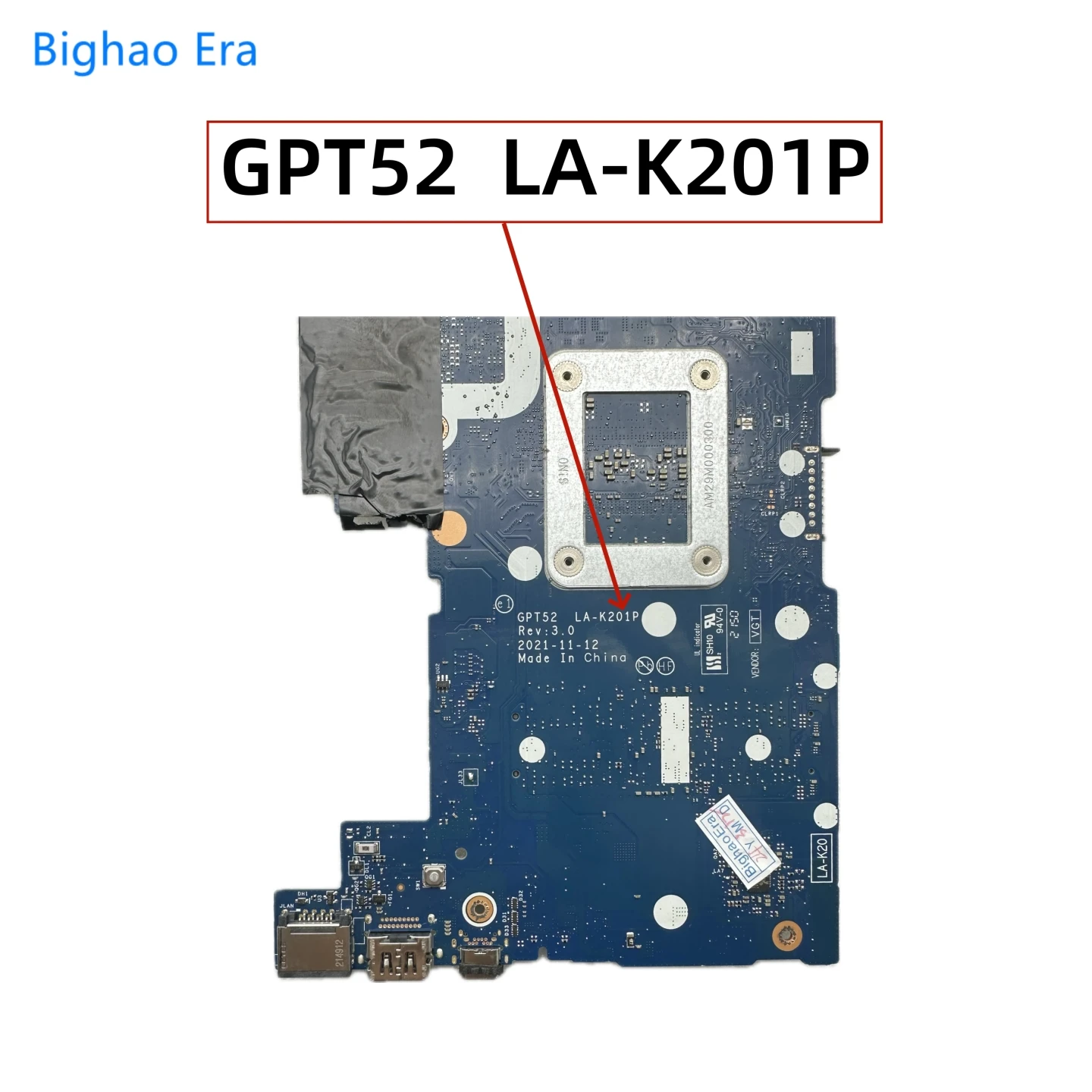 Imagem -03 - Placa-mãe Portátil para hp Cpu i3 I51135g7 I7-1165g7 Uma M31109601 M31108-601 M31108-601 Gpt52 La-k201p hp 250 g8 15s-dr 15t-dw