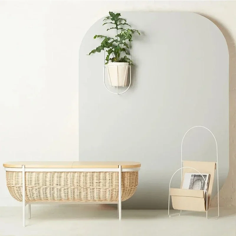 رف مجلة غير رسمي بسيط وحديث على الطراز الرعوي، رف تخزين، رف تشطيب مجاني في الدراسة وغرفة المعيشة