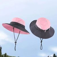 New Quick-drying Bucket Hat Anti-UV Waterproof Fisherman Hat Breathable with Storage Bag Foldable Sun Hat