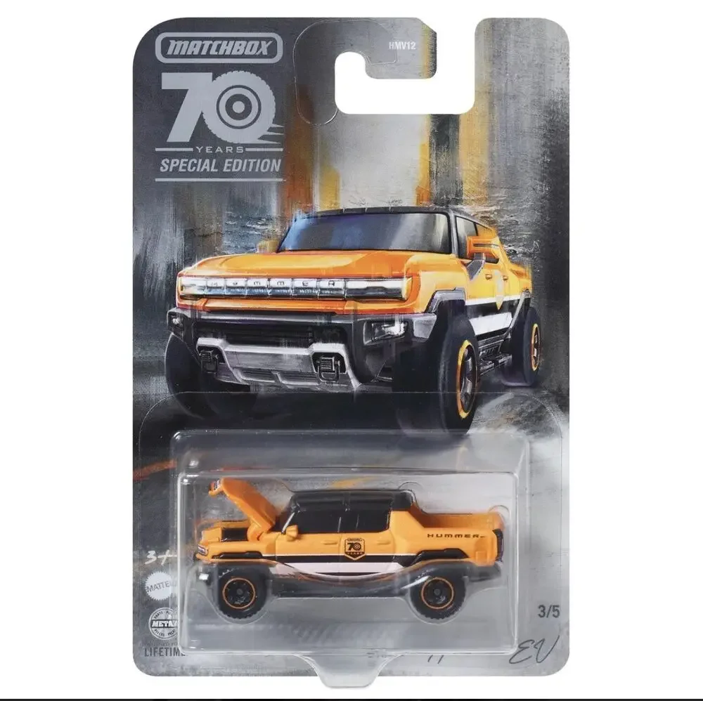 Assorted Matchbox 70th Anniversary 1:64 Diecast Metal Cars Corvette C8 POSCHE 911 HAMMER EV MAZDA MX DODGE  Premium 1/64 HMV12 view 4
