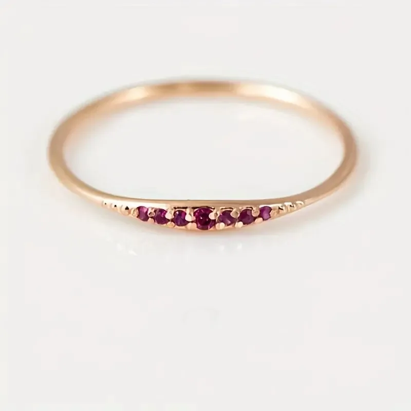 

Affordable, exquisite, niche, light luxury copper product ring, imported zircon comfortable ring, graduation gift jewelry