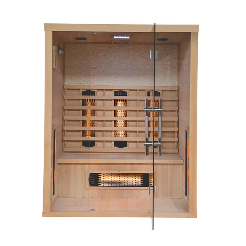 Custom Bluetooth Controller Sauna Room with Stereo Three-person Sweat Room Removable Sauna Box