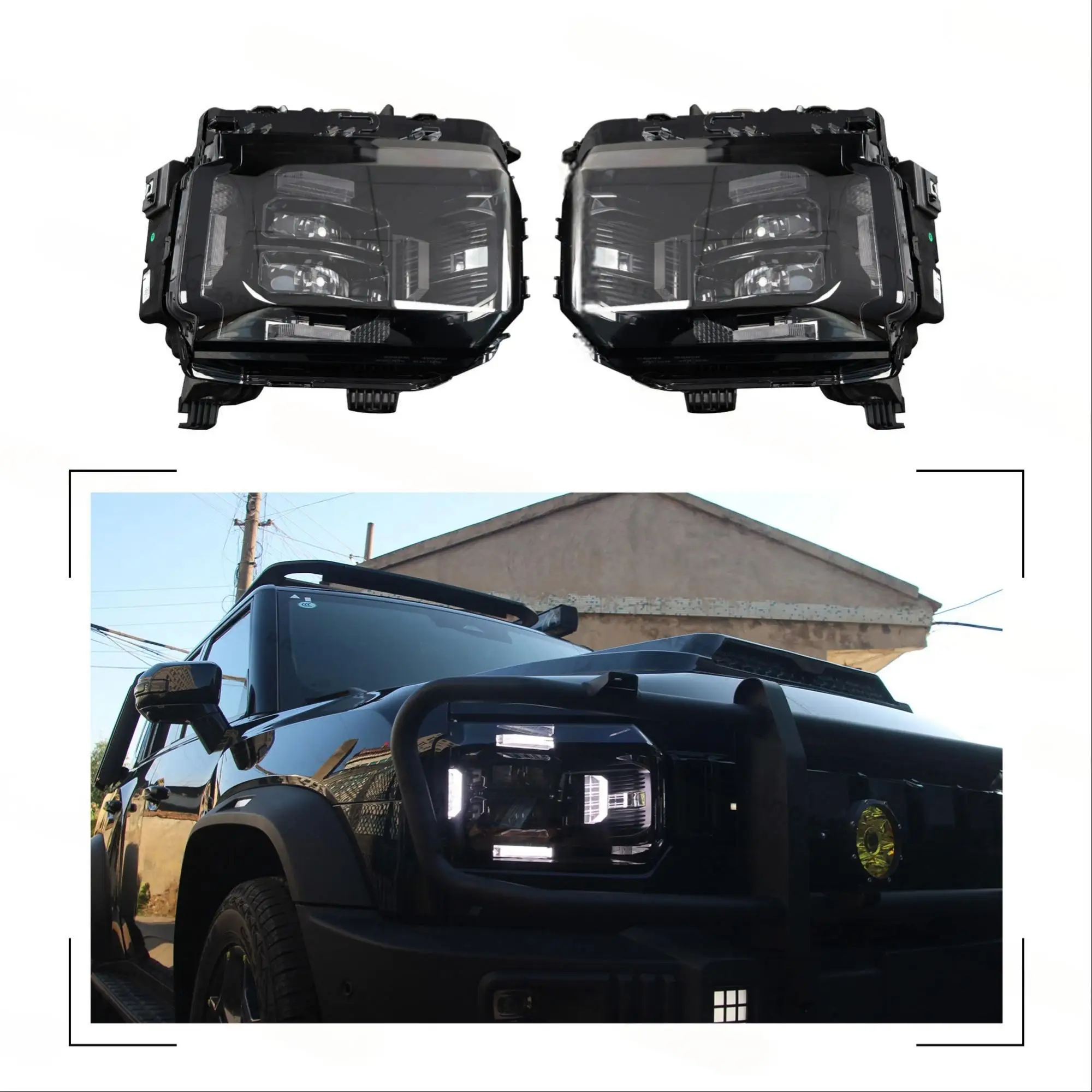 

Комплект фар для Jetour Traveller T2 2023: передние фары, автомобильные аксессуары F26-4421010 F26-4421020