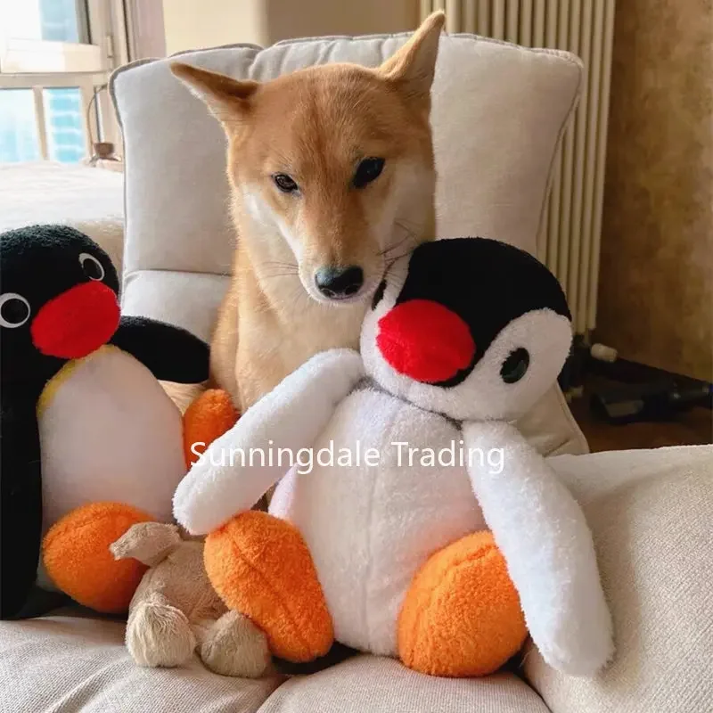 Pingu Plüschtier Anime Pingued Brother und Schwester Pinga Peluche Puppe 38cm Cosplay als Geschenk