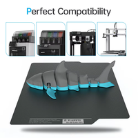 BIQU Panda Build Plate CryoGrip Coating No Clog 256x256mm Spring Steel Double-sided Textured for BambuLab P1P P1S A1 3D Printer