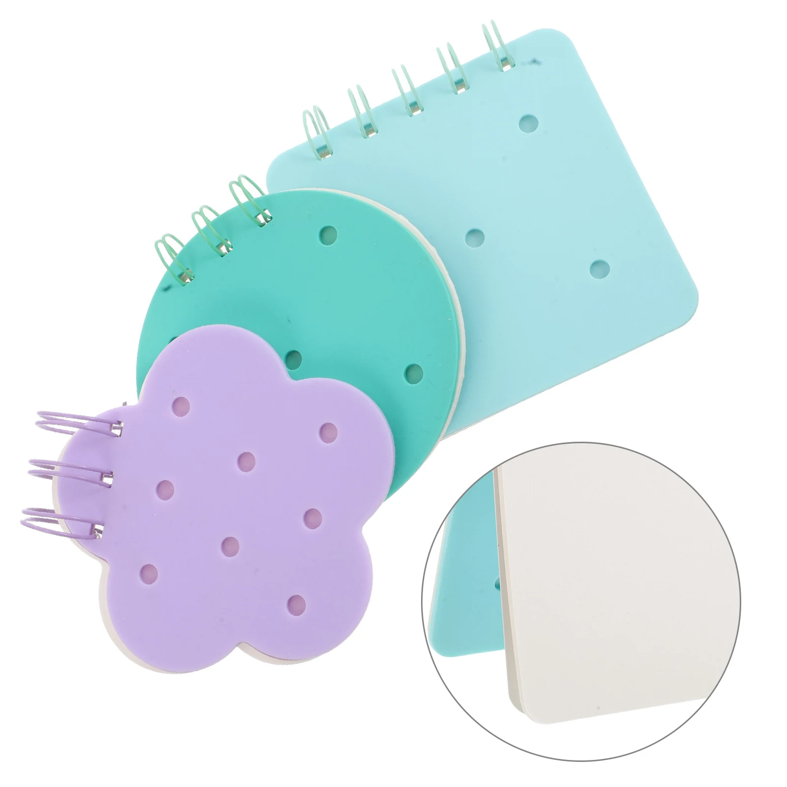 

3Pcs Cute Notepads Mini Silicone Portable Small Note Pads Pocket Memo Pads Funny Essential for Studying Office Supplies