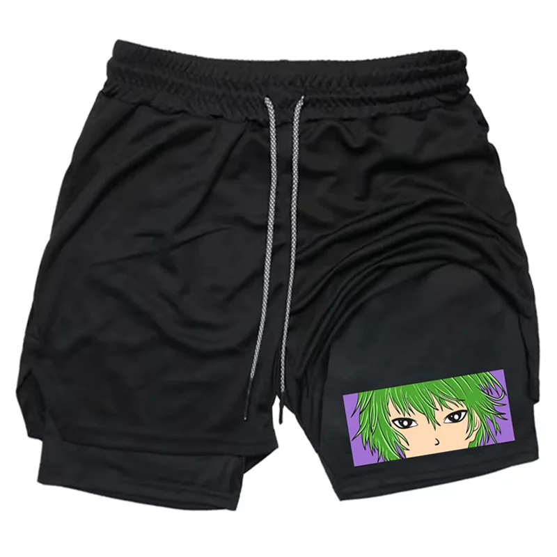 

2026 Summer Sports Shorts 2-in-1 Gym Running Shorts Slow Running Casual Sportswear Fitness Double Layer Shorts WX094