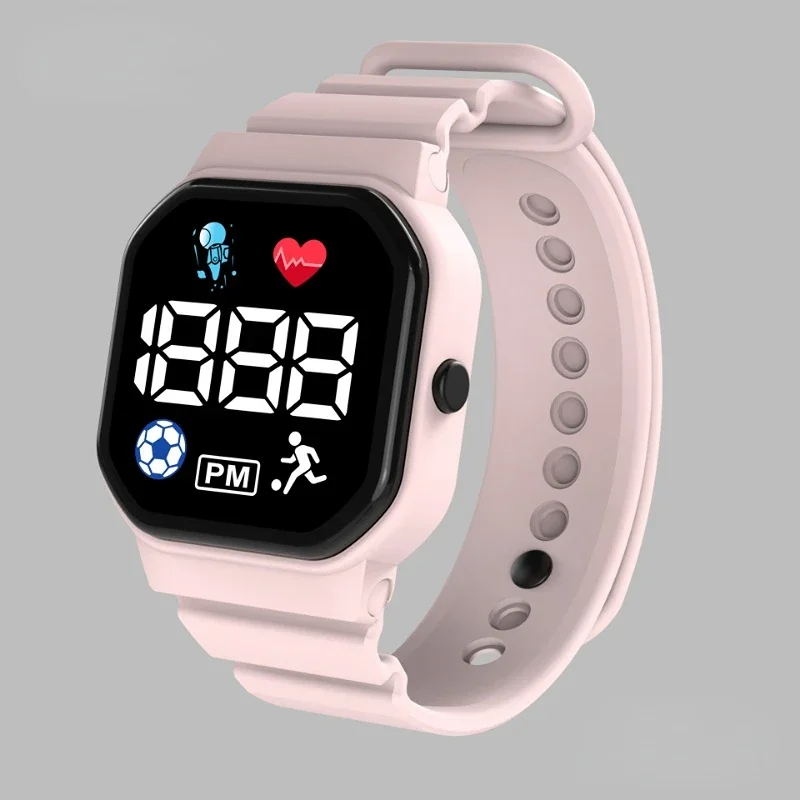 New Sports Digital Wristwatches for Kids Waterproof Fashion Children Watch LED Display Watches Girls Boys Student Clock Gifts