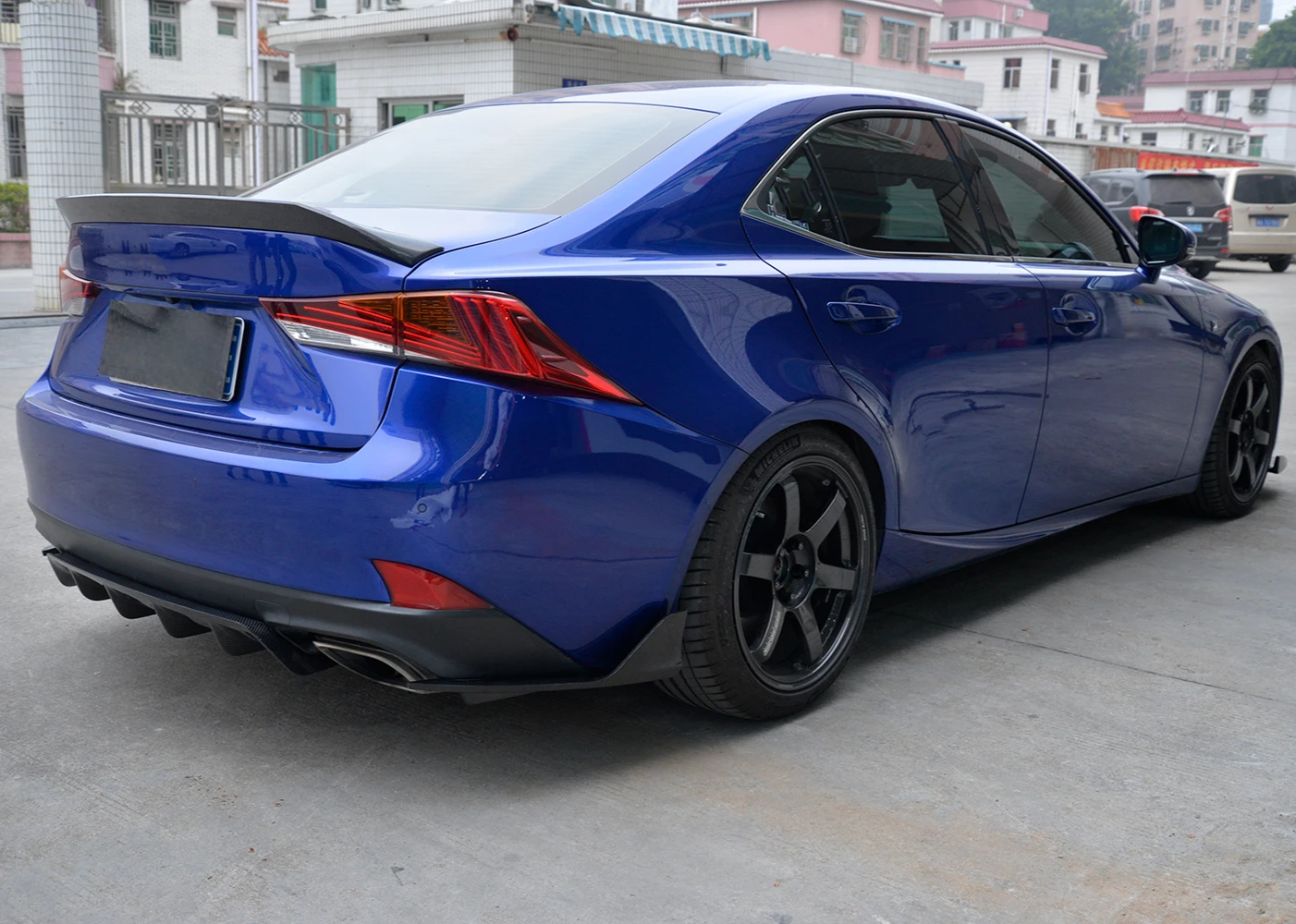 Dry carbon fiber IS F custom rear spoiler Lexus IS250 IS350 F sports sedan 4 doors 14-20