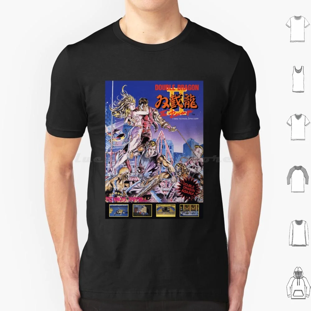Duplo dragão 2 t camisa das mulheres dos homens crianças 6xl dragon quest dragon quest slime jogo rpg skyrim fantasia rolos marcador de jogos seta