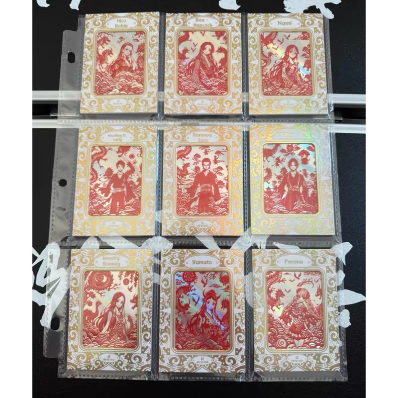 Anime uma peça jz cartões luffy shanks zoro robin hancock nami yamato coleção cartões presentes de aniversário de natal brinquedos das crianças