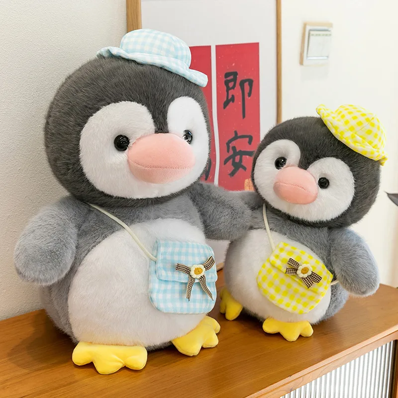 Kawaii pluche Penguin Squad Ocean Series gevulde pop groot knuffelspeelgoed voor kinderen verjaardagscadeau Plushie dierenkussen