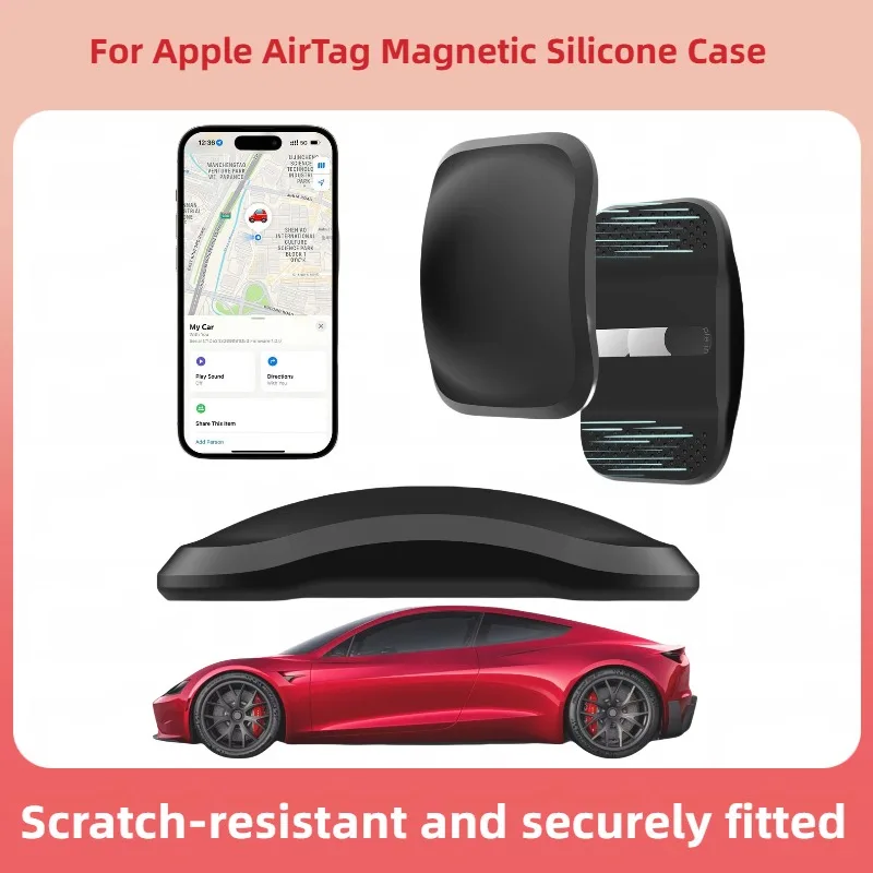 

Силиконовый магнитный чехол премиум-класса для Apple AirTag, устойчивый к царапинам, надежно установленный для локаторов/устройств против потери