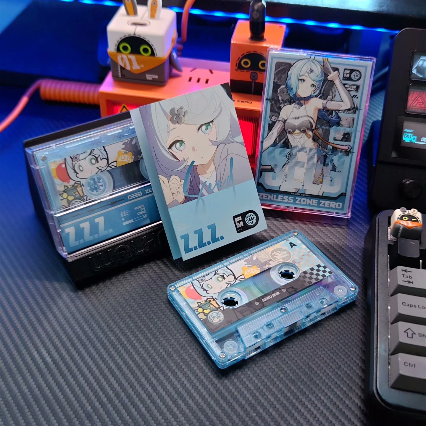 Jogo zenless zona zero obol esquadrão música fita semente ost álbum cassetes cosplay walkman gravador de carro soundtracks caixa festa música