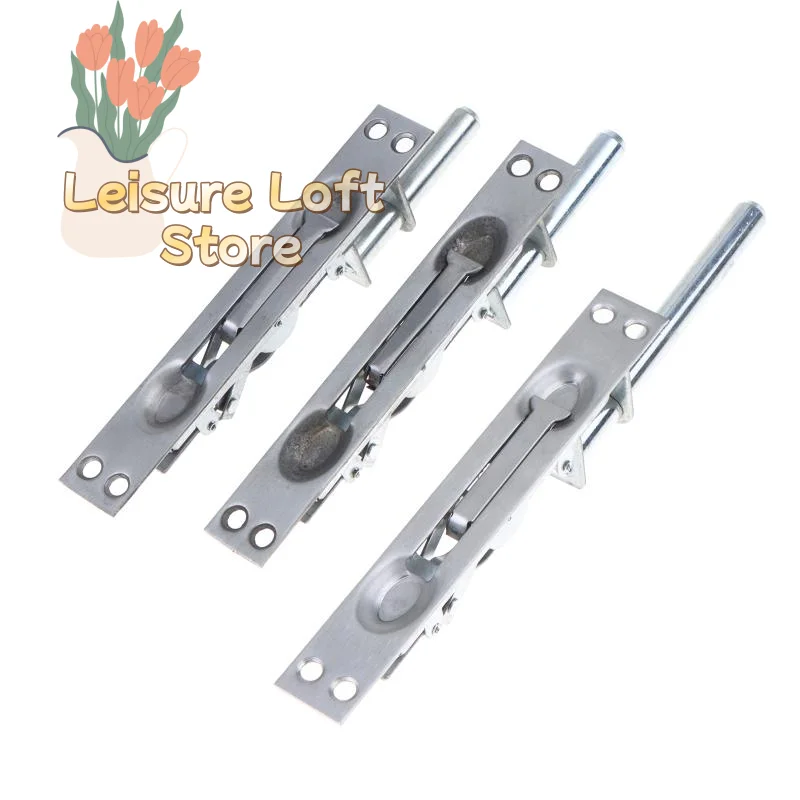 Stainless Steel Security Door Flush Bolt Durable Anti Theft Design Multiple Sizes For Home Gate Safety Use