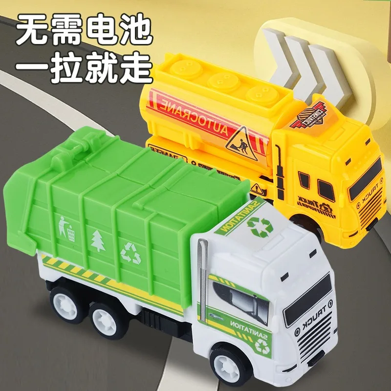 1個入りミニカーモデルおもちゃ、プルバックカーのおもちゃ、エンジニアリング車両、消防車、子供用慣性車、男の子向けダイキャストおもちゃ、クリスマスギフトに