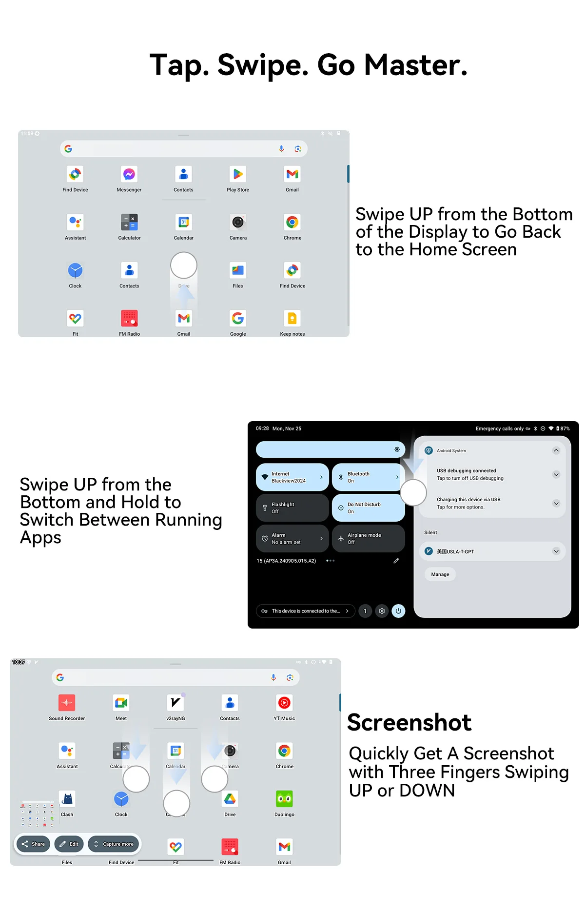Blackview OSCAL PAD 100 Tablet PC 12'' 2K FHD+ IPS Tablet Android 15 Unisoc T615 36GB(12+24) RAM 256GB ROM 4G LTE 9000mAh GPS
