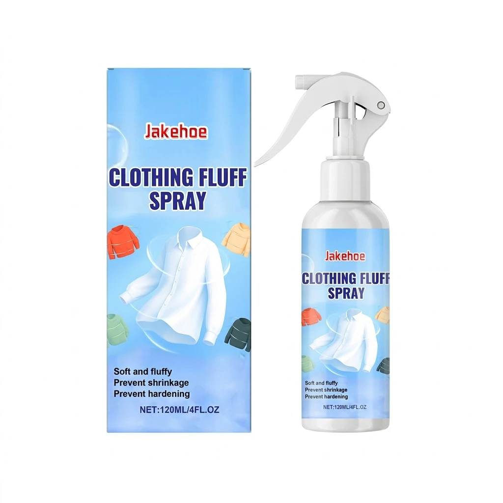 Wrinkle Release and Anti Static Clothing Spray 120ml No Iron Fabric Care Mist with Water Based Formula for Cotton Linen