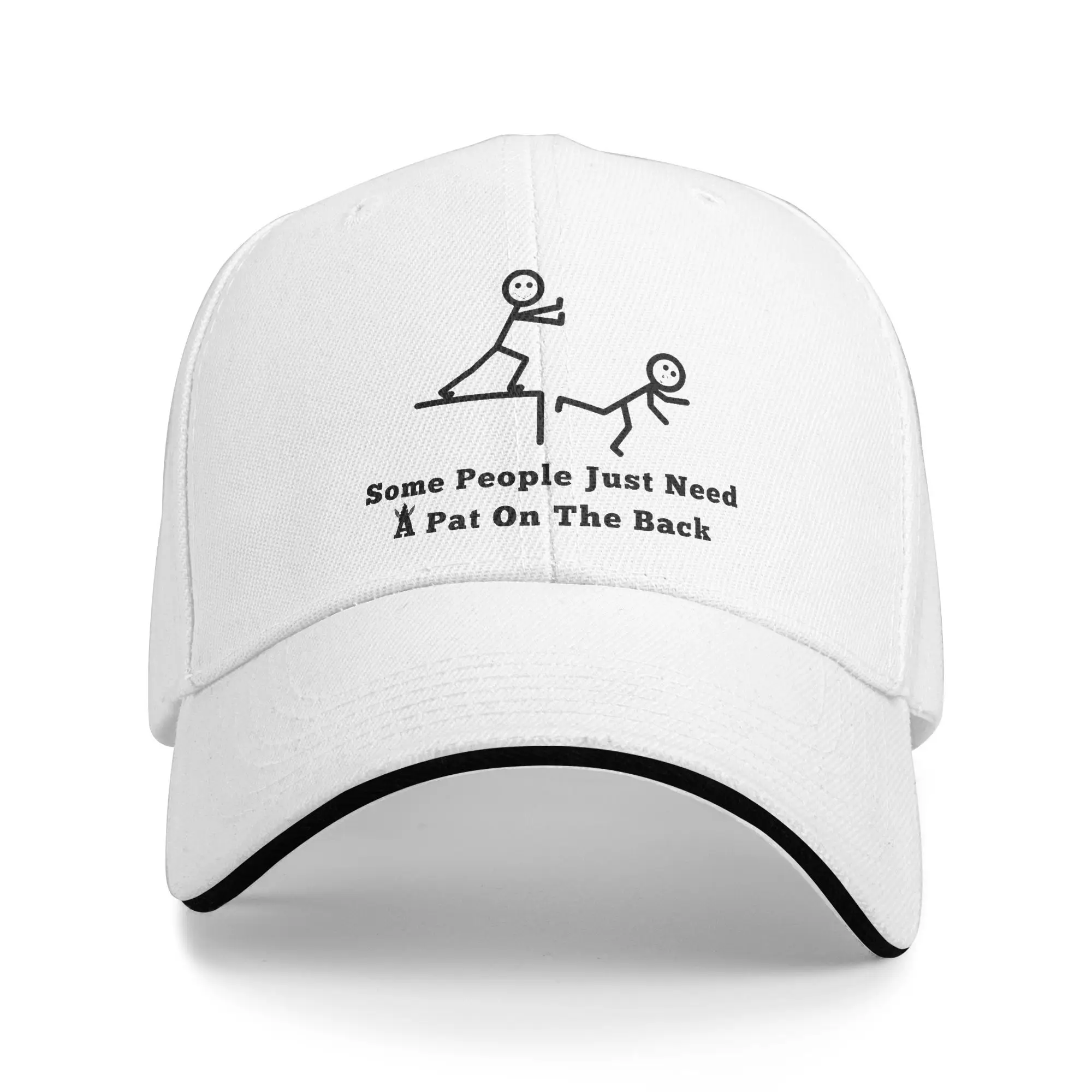 Spring Casual Baseball Cap Some People Just Need A Pat On The Back Tennis Skate Trucker Hat High Quality  Design Snapback Cap