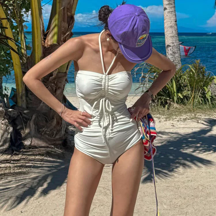 

Stunning Sexy Strapl Swimsuit Women's Hot Spring Bathing Suit Pure Desire High-End Feelings Casual Swimwear