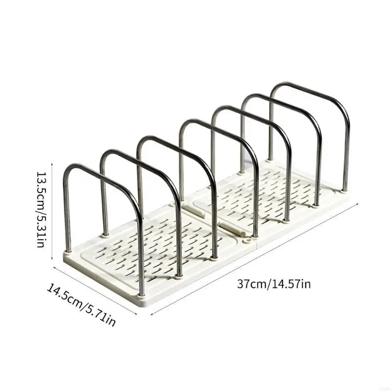 

Desk File Sorter Organizers Rack 6 Section Book End Desktop Bookshelf Space Saving Bookend Magazine Stand 37x145x135mm