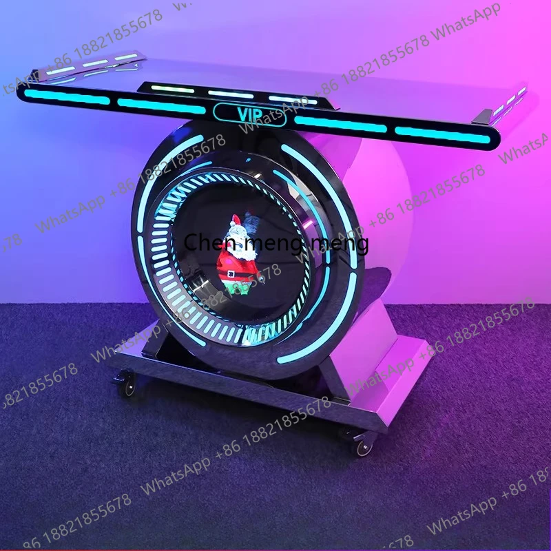 Bar DJ desk, box, disc player, audio table, luminous mobile party, ktv nightclub, dancing disc table