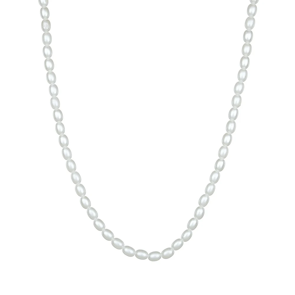 الكلاسيكية تقليد اللؤلؤ مطرز قلادة للنساء ، بسيطة وعصرية ، مزاجه المجوهرات ، اكسسوارات هدية