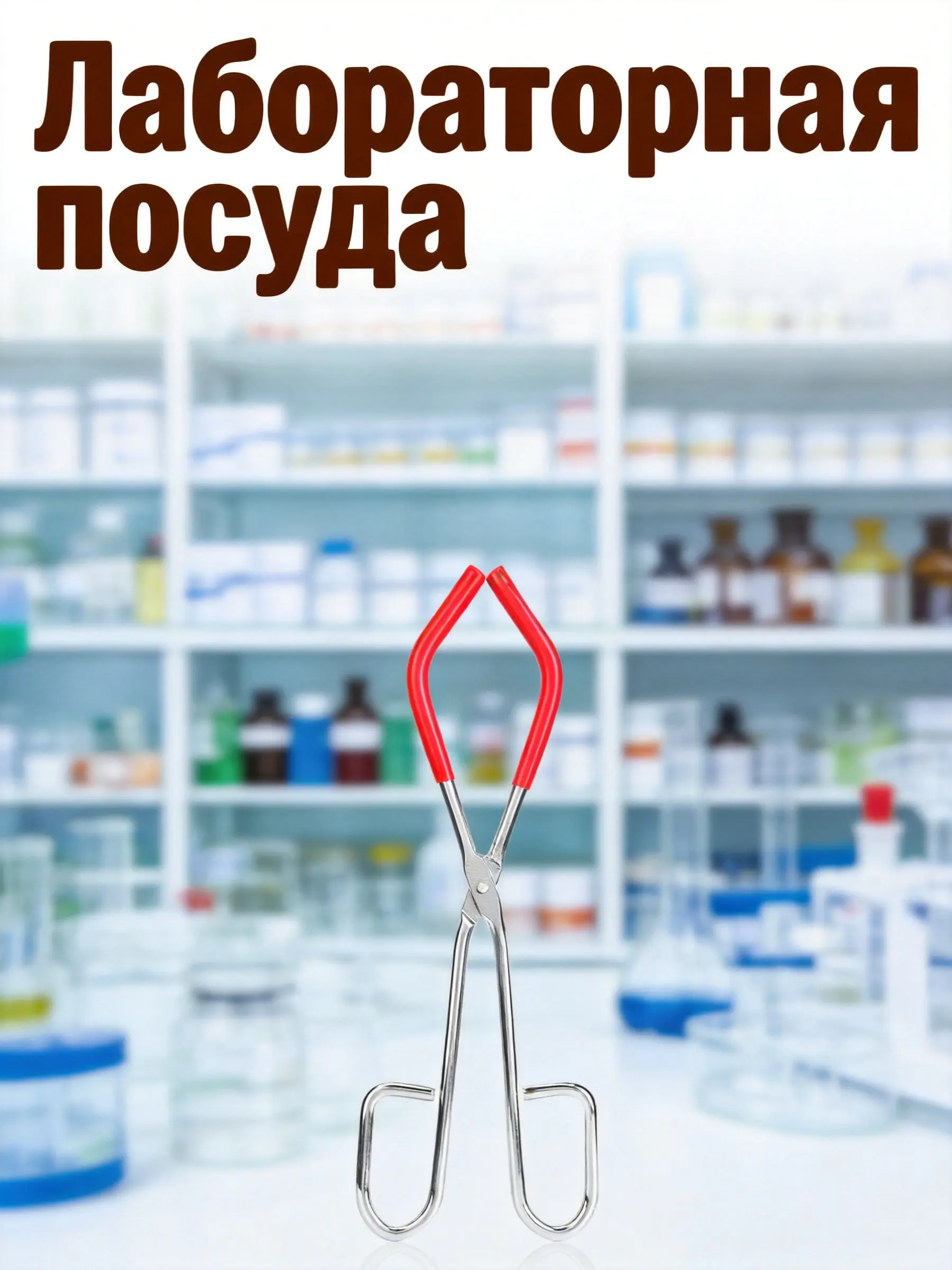1Pcs Heavy Duty Beaker Clamp Made of High Hardness Metal Extended Handle for Secure Glassware Holding Lab Experiment Equipment