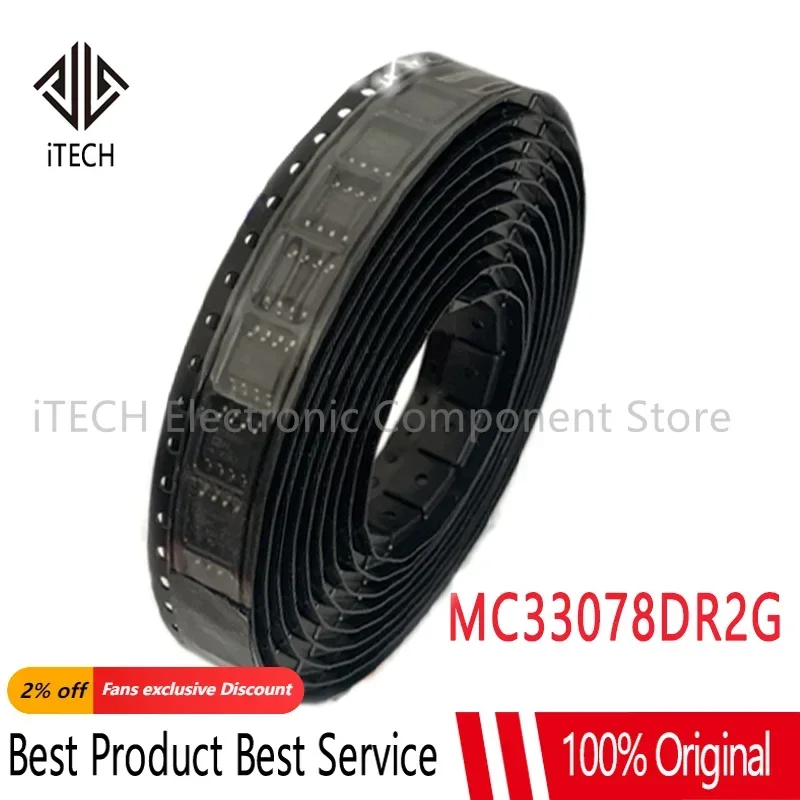10pcs/lot Original MC33078DR2G MC33078D MC33078 33078 SOP8 100% New and Genuine In Stock