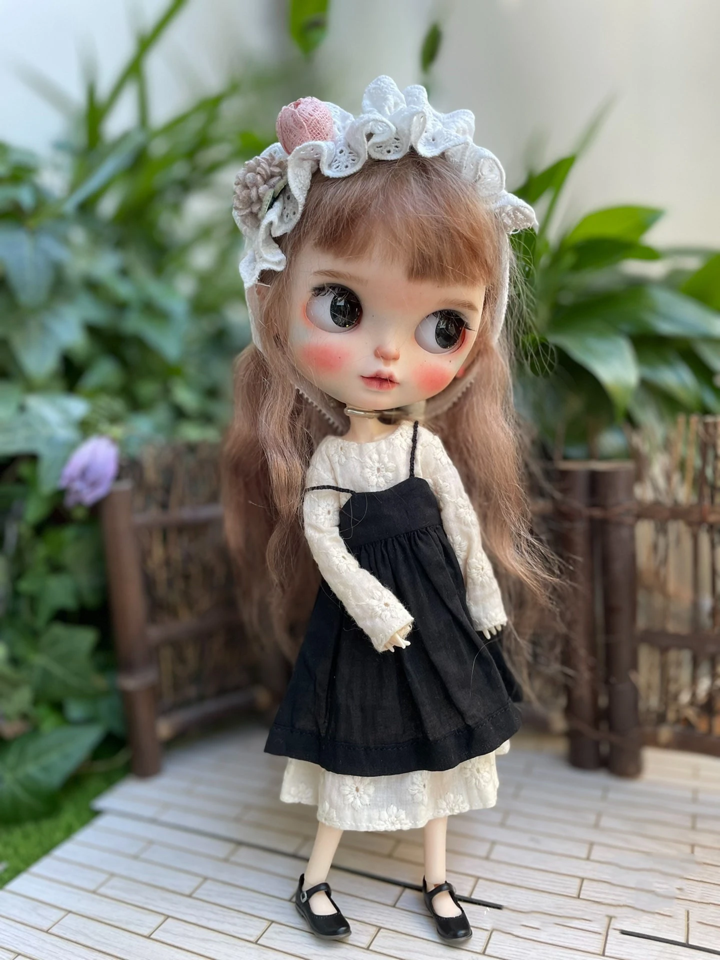 Dula Doll Clothes Dress Tea dyeing skirt Blythe Qbaby ob24 ob22 Azone Licca ICY JerryB 1/6 Bjd Doll