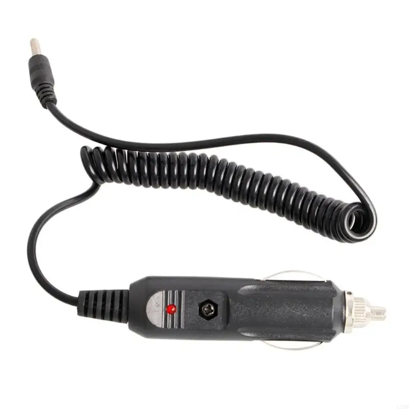 

U75E for DC 12V Car Spring Adapter Power Cord 3.5mm x 1.35mm to Cigarette Lig