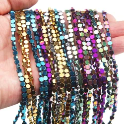 Natural Hematite polygon Beads Spacer Beads for Jewelry Making Bracelet Diy Necklace Findings Supplies Accessories 4/6mm