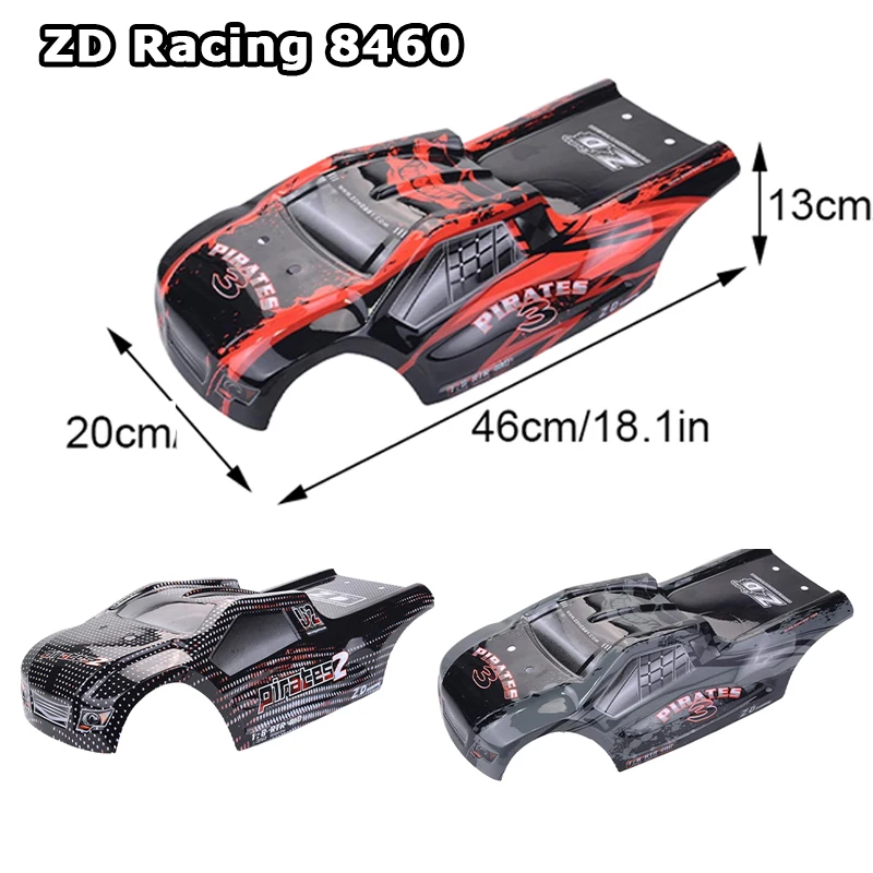 

1/8 ZD Racing 8460 ПВХ корпус для 9021 08423, корпус радиоуправляемого автомобиля, обновленные детали, запасные аксессуары