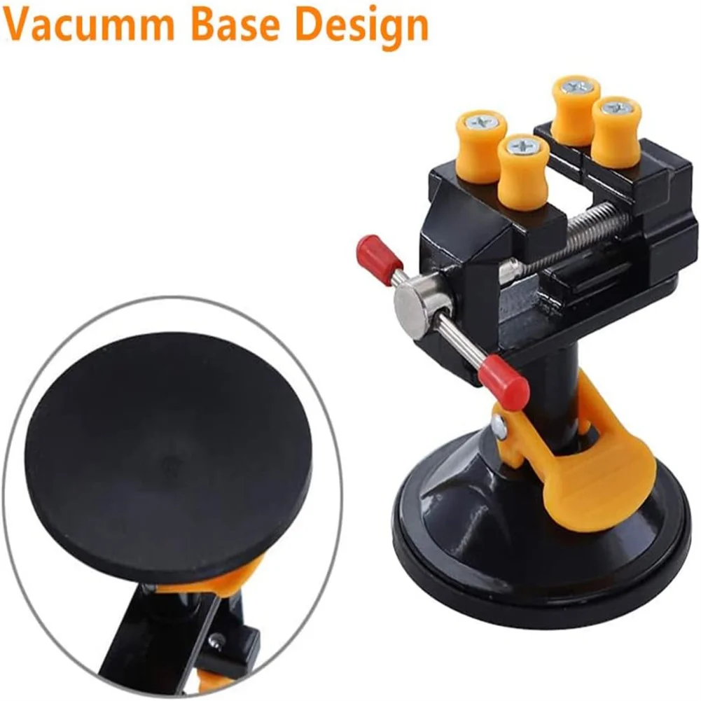 Universal Mini Table Vise Clamp 360 Rotatable Adjustable Table Vise With Suction Cup Base Sculpture Tool For Jewelry DIY Craft