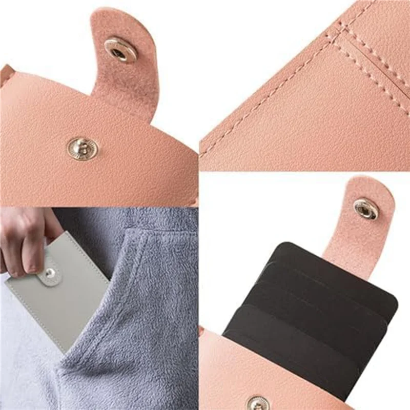 M15K-8 Piece Cardcarie - Pull-Out Card Organizer As Shown PU Stackable Pull-Out Card Holder