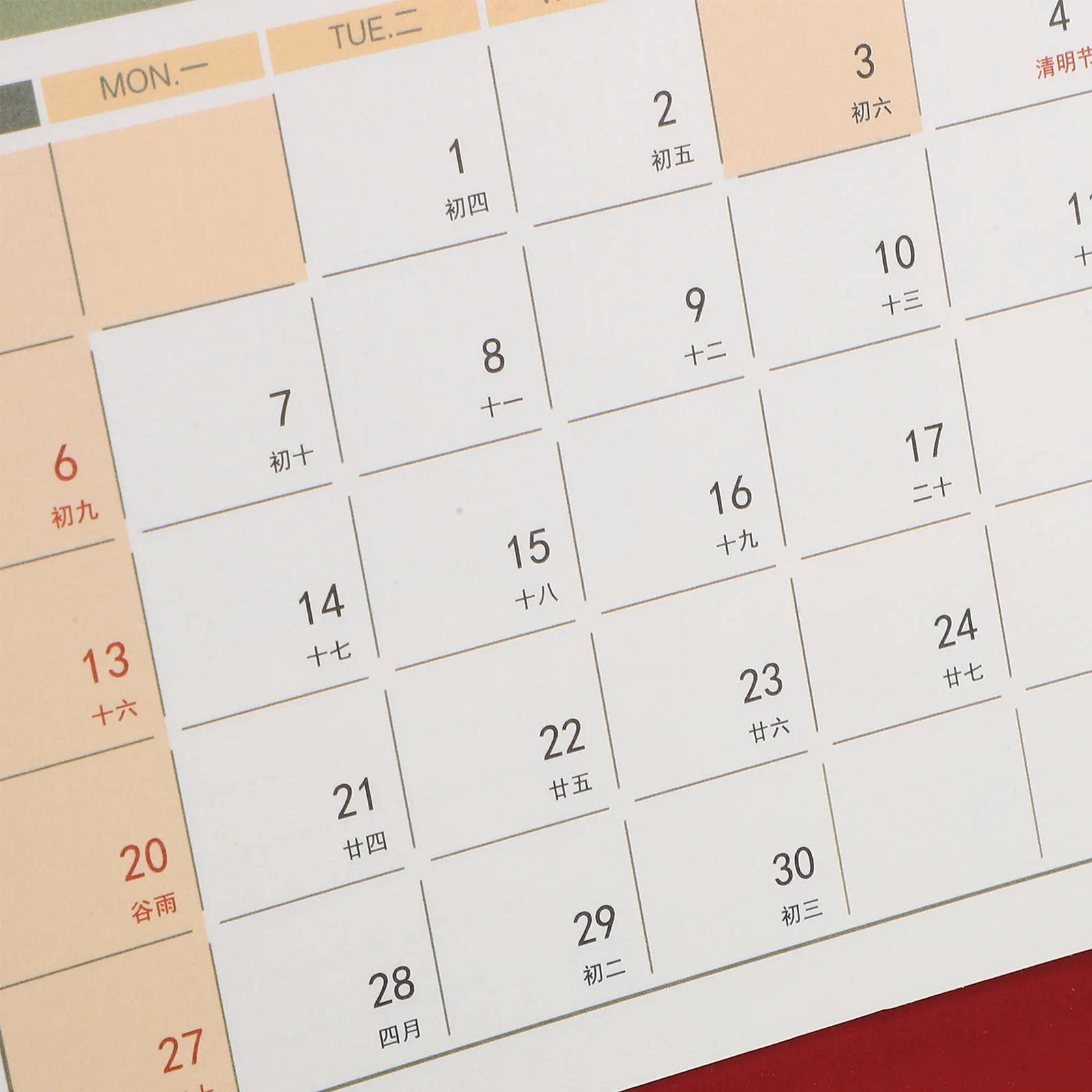 

2025 Desk Calendar Monthly Desktop 2024-2025 Household Family Calendars Supplies Decorative Delicate