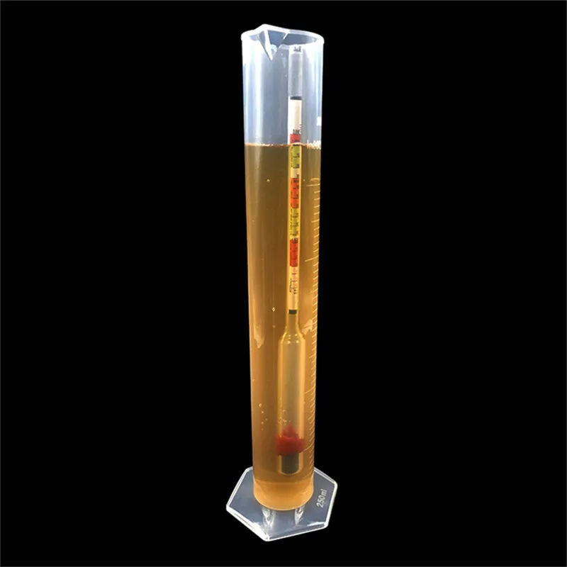 Idrometro a tripla scala per birra fatta in casa vino birra sidro alcol test 3 scala idrometro misuratore di zucchero per vino Tester ABV a gravità