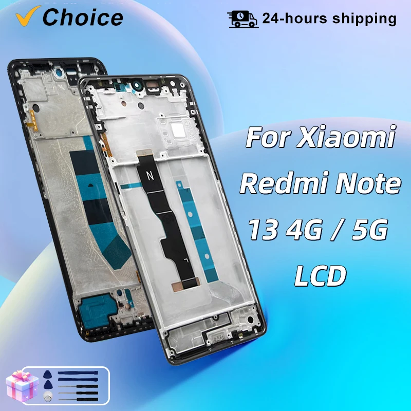 amoled-xiaomi-redmi-注-13-4-グラム液晶-2312draabg-タッチスクリーンデジタイザ-redmi-注-13-5-グラムディスプレイ-23129raa4g-交換