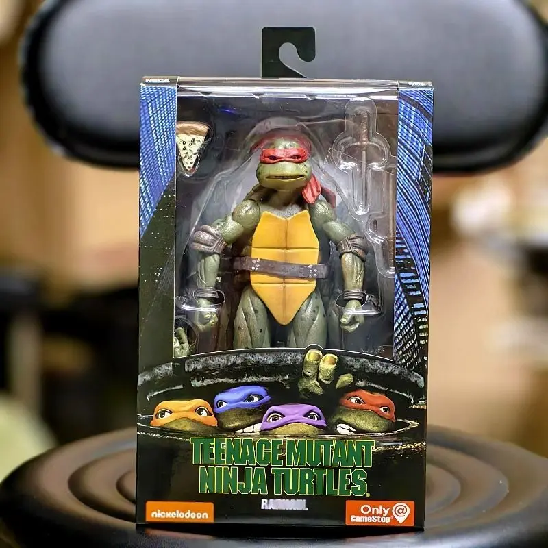 Neca Ninja Turtles 1990 نسخة الفيلم طبعة محدودة 7 بوصة Posable عمل الشكل تحصيل لعبة مجسمة هدية لشخص واحد