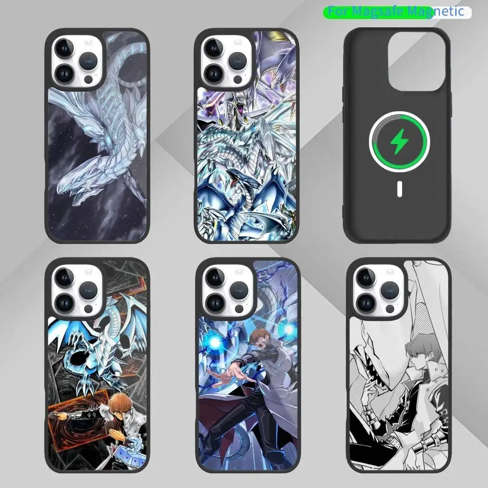 

Blue Eyes White Dragon Y-Yu-Gi-Oh Phone Case For iPhone17,16,15,14,13 Plus,Pro Max Magnetic For Magsafe Wireless Charging
