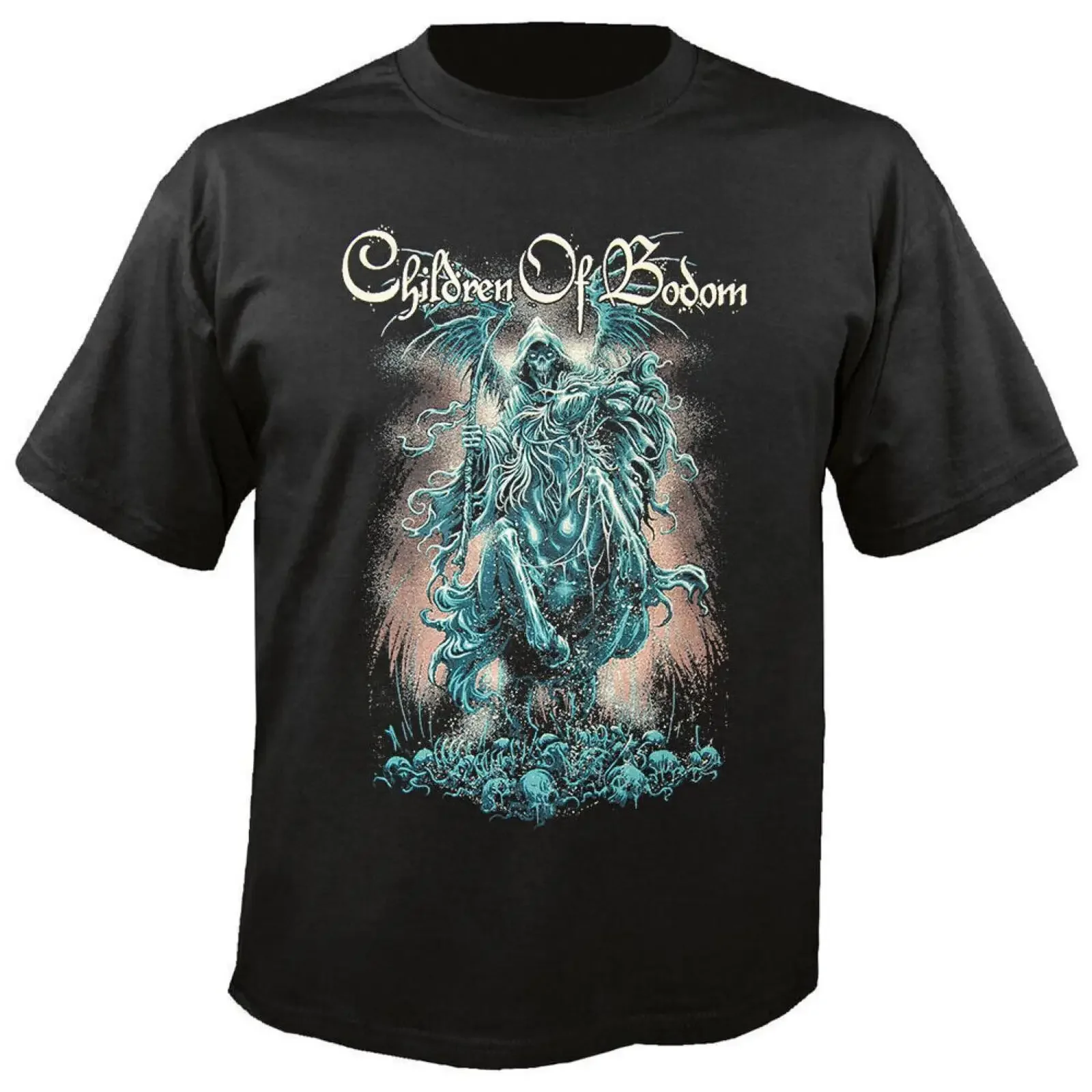 Children of Bodom Horseman T Shirt NEW OFFICIAL vintage Washed homme Top For Everyday Wear Soft Slightly graphic Casual