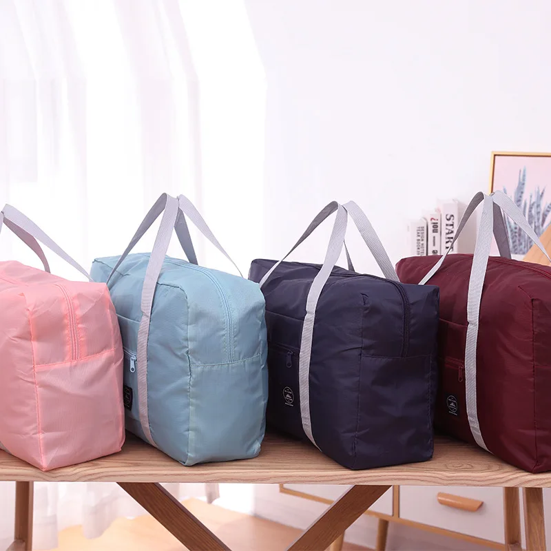 Organizador de equipaje de viaje plegable, bolsas de almacenamiento, maletas impermeables, bolso, bolsa de embalaje portátil de gran capacidad para mujer