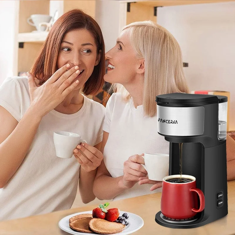 ماكينة صنع القهوة الكهربائية 2 في 1 متعددة الأجزاء ماكينة صنع القهوة بالكبسولات
