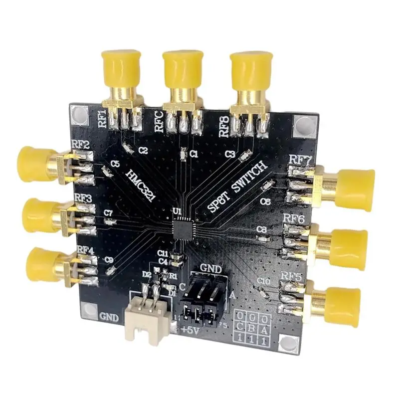LXYB18B HMC321 RF Switch Module NON-REFLECTIVE POSITIVE CONTROL Switch 8GHZ 1 Open 8 RF Switch Gaas MMIC SP8T